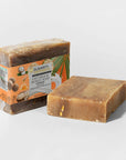 Handmade Oat Milk Honey Soap for sensitive skin, gentle exfoliation, USA-made, 4 oz.