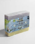 Walk on Water soap bar with moisturizing blend, featuring Fir Needle and Lavender aroma.