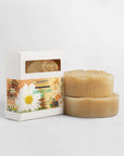 Exfoliating Luffa Soap Bar with natural luffa fibers for smooth and radiant skin, 4 oz, made in USA.